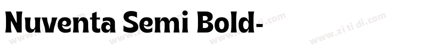Nuventa Semi Bold字体转换 Nuventa Semi Bold字体转换
